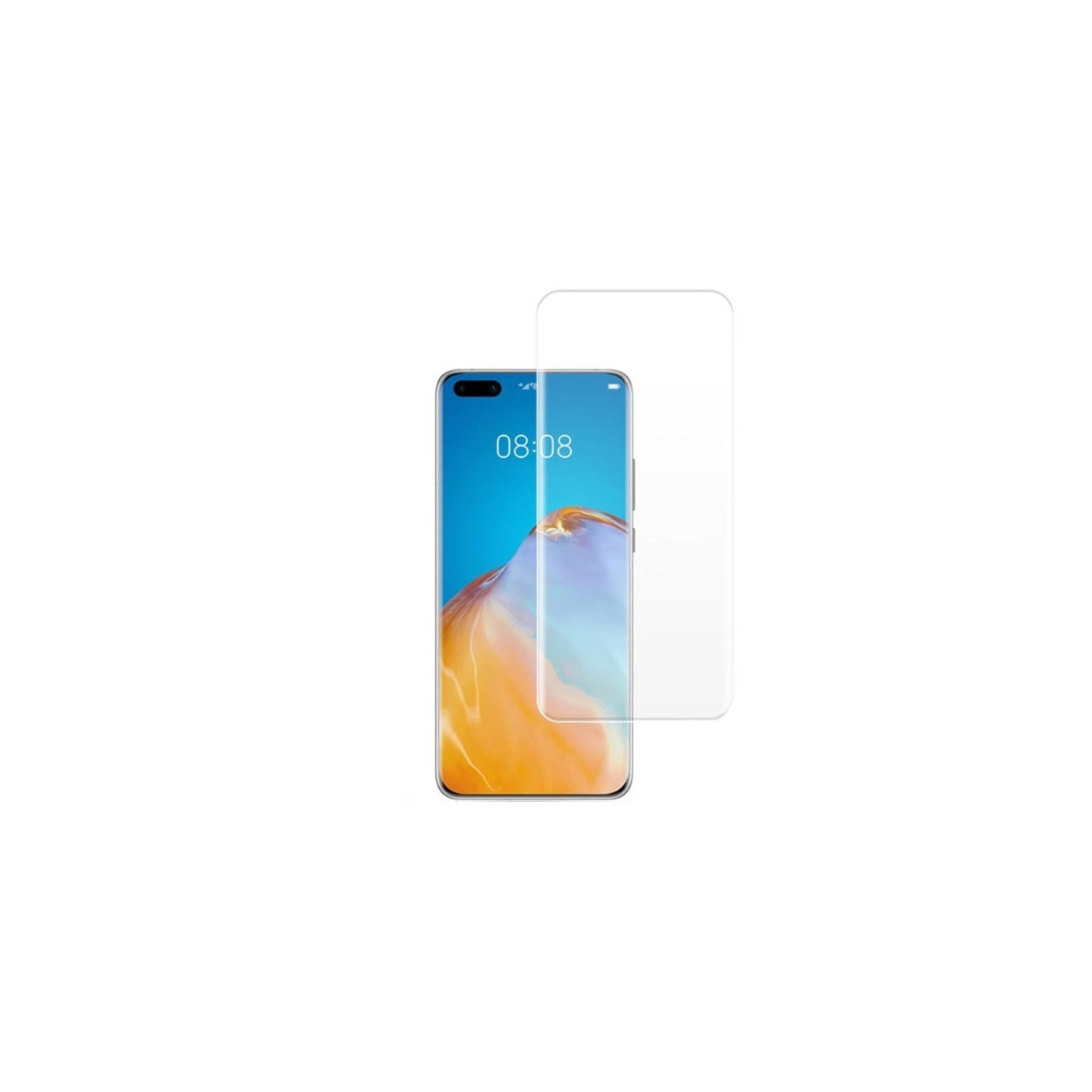 Folie de protectie pentru Huawei P40 PRO, sticla securizata, Negru-Transparent