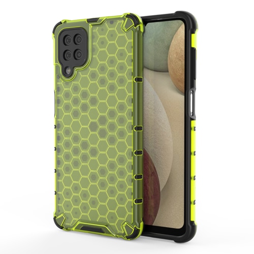 Carcasa Antisoc Hibrida Honeycomb pentru Samsung Galaxy A12 5G , Verde