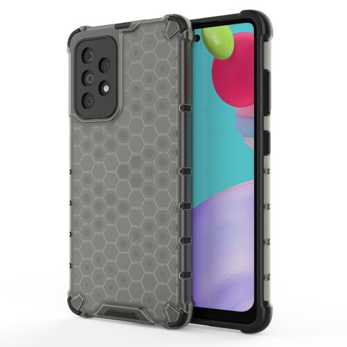 Carcasa Antisoc Hibrida Honeycomb pentru Samsung Galaxy A52 5G, Neagra