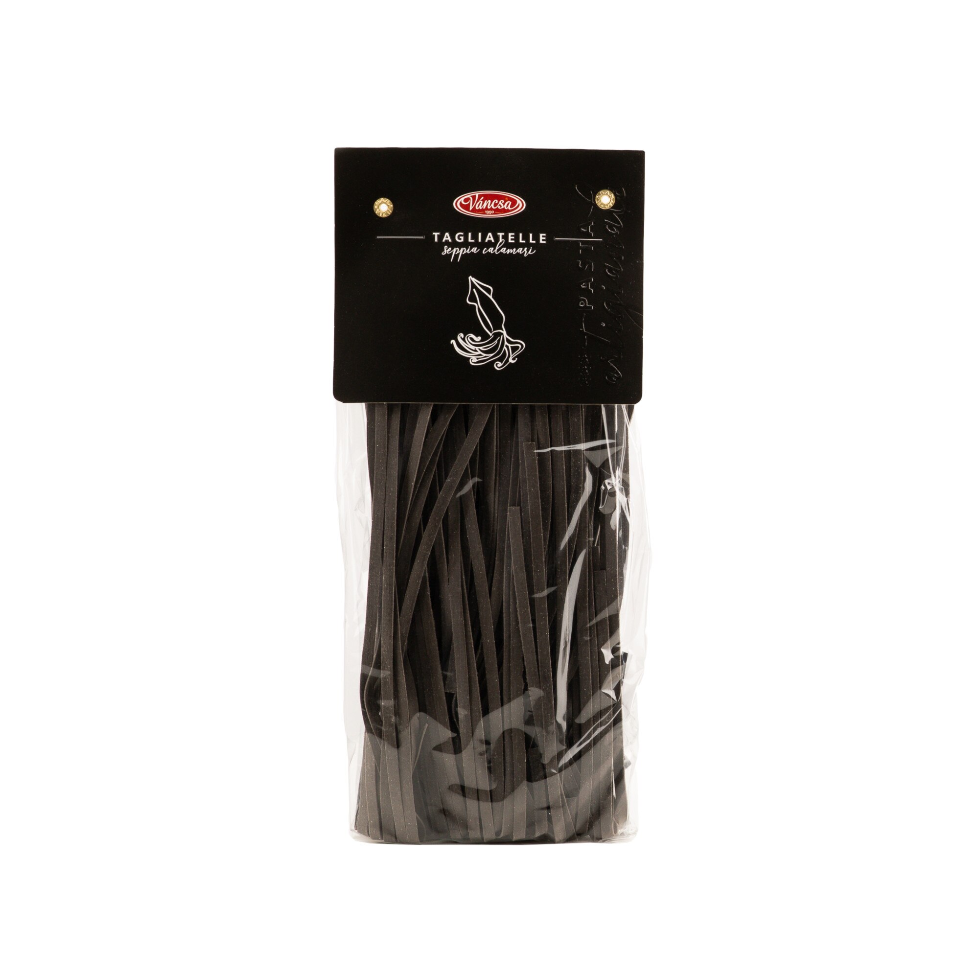 Paste lungi Tagliatelle Artizanale Vancsa cu cerneala sephie, 250 g