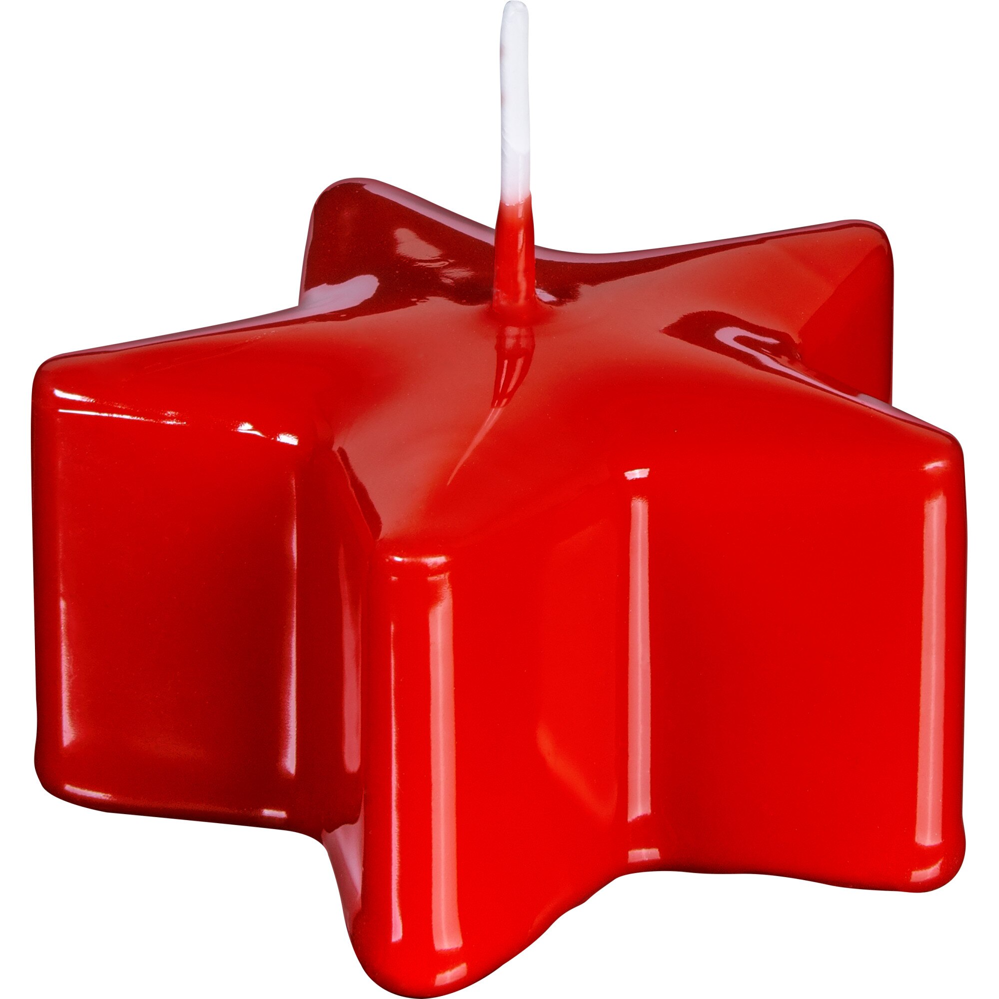 Lumanare Stea, Rosu, Timp de ardere 8h, Dimensiuni 40-70mm