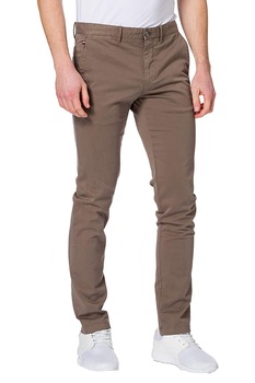 Pantaloni chino barbati 'Bleecker Th Flex Satin' Tommy Hilfiger, maro, W30/L36, mix bumbac organic Pantaloni chino barbati 'Bleecker Th Flex Satin' Tommy Hilfiger, maro, W30/L36, mix bumbac organic