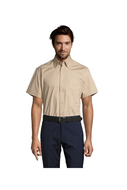 Мъжка риза, Brooklyn Twill Day, Памук, Бежово, Бежов