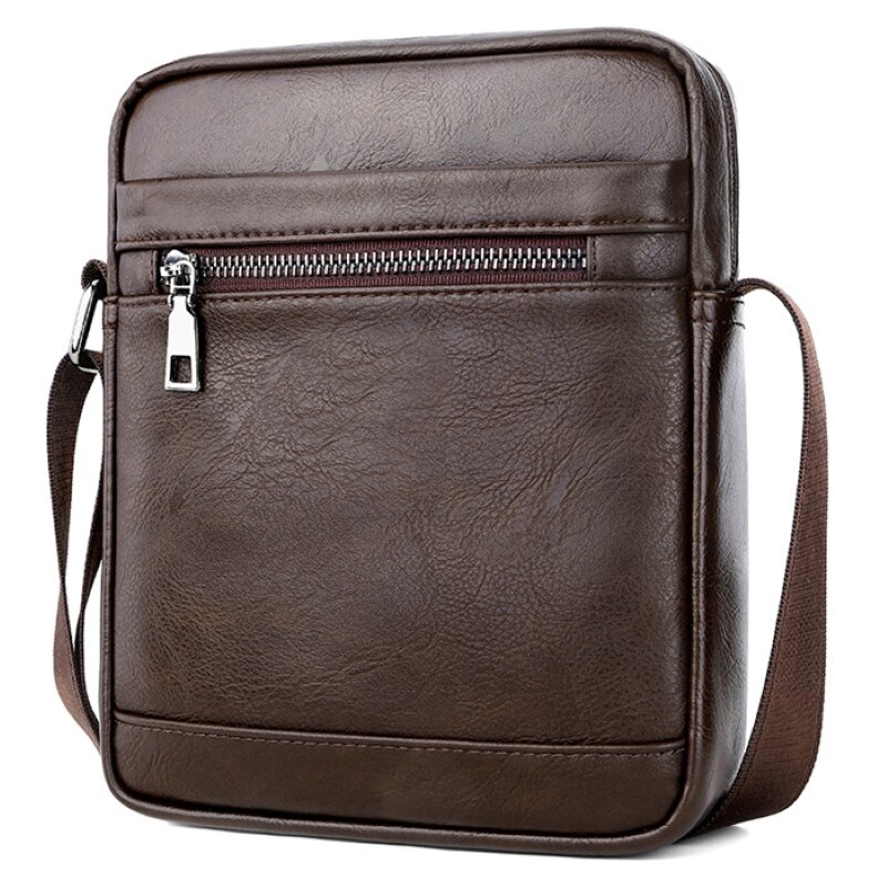 Geanta pentru umar barbati, JERMYN'S Newport, piele, maro