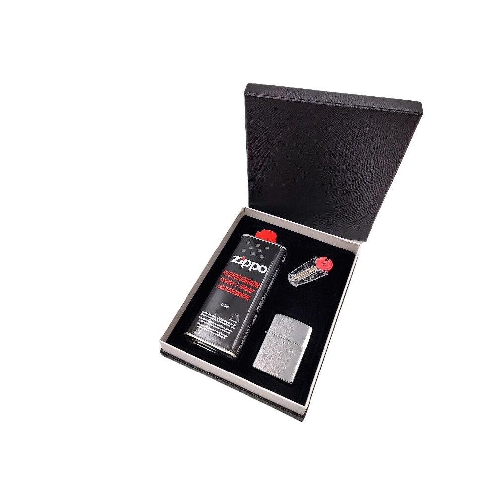 Set Zippo - bricheta metalica, benzina, pietre pentru bricheta 190200