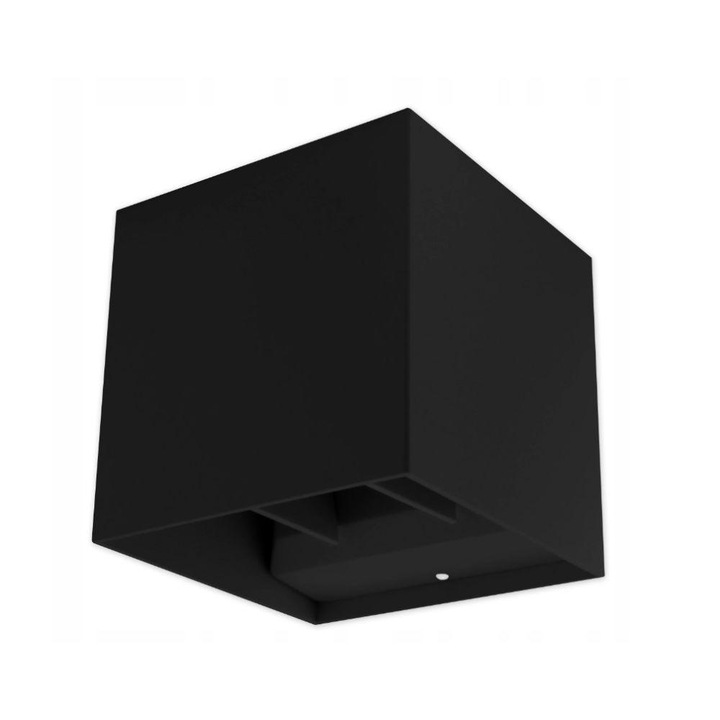 Стенна лампа, LVT, Външно осветление, Архитектурно, Фасади Kira, 2x3W XBD, LED, Черен