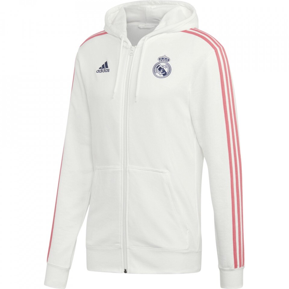 Hanorac Adidas Real Madrid pentru barbati, Alb