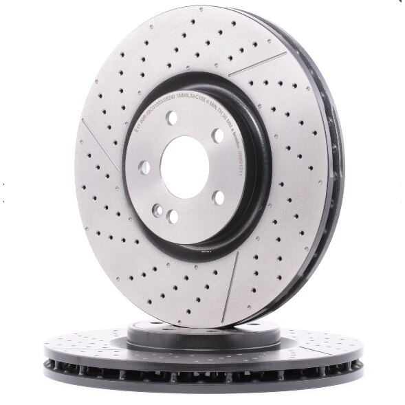 Disc frana ventilat+perforatii+fante Mercedes CLA GLA 350mm