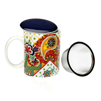 Cana cu infuzor - Giardino, Portelan, 250 ml Cana cu infuzor - Giardino, Portelan, 250 ml