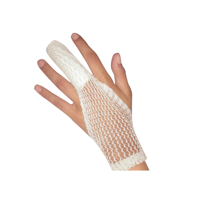 Bandaj Tubular, Prima, tip plasa, numarul 1, indicat pentru degete, 35 % bumbac, 65% poliamida, 1cm x 25m