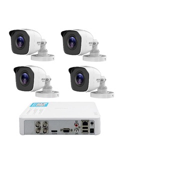 Kit supraveghere HikVision 1 MP Turbo HD MK618 Kit supraveghere HikVision 1 MP Turbo HD MK618
