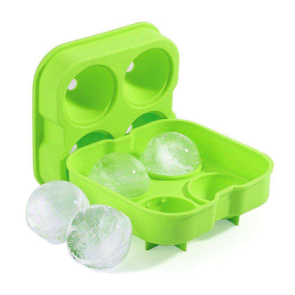 Forma 4 cuburi de gheata, Orion, Silicon, XXL, Verde