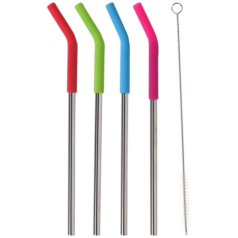 Set 4 paie / Curatator Excellent Houseware, Otel/Silicon, Multicolor