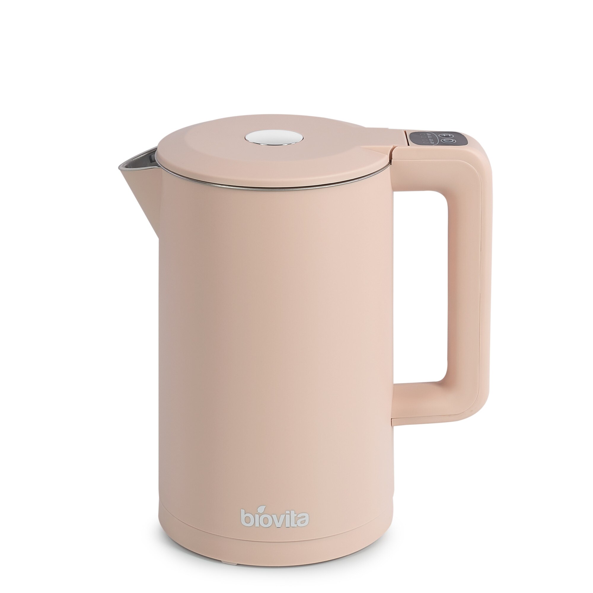 Fierbator Electric Din Inox Biovita Smarty, 2200w, 1.7L, Reglarea Temperaturii, Iluminare LED, Roz