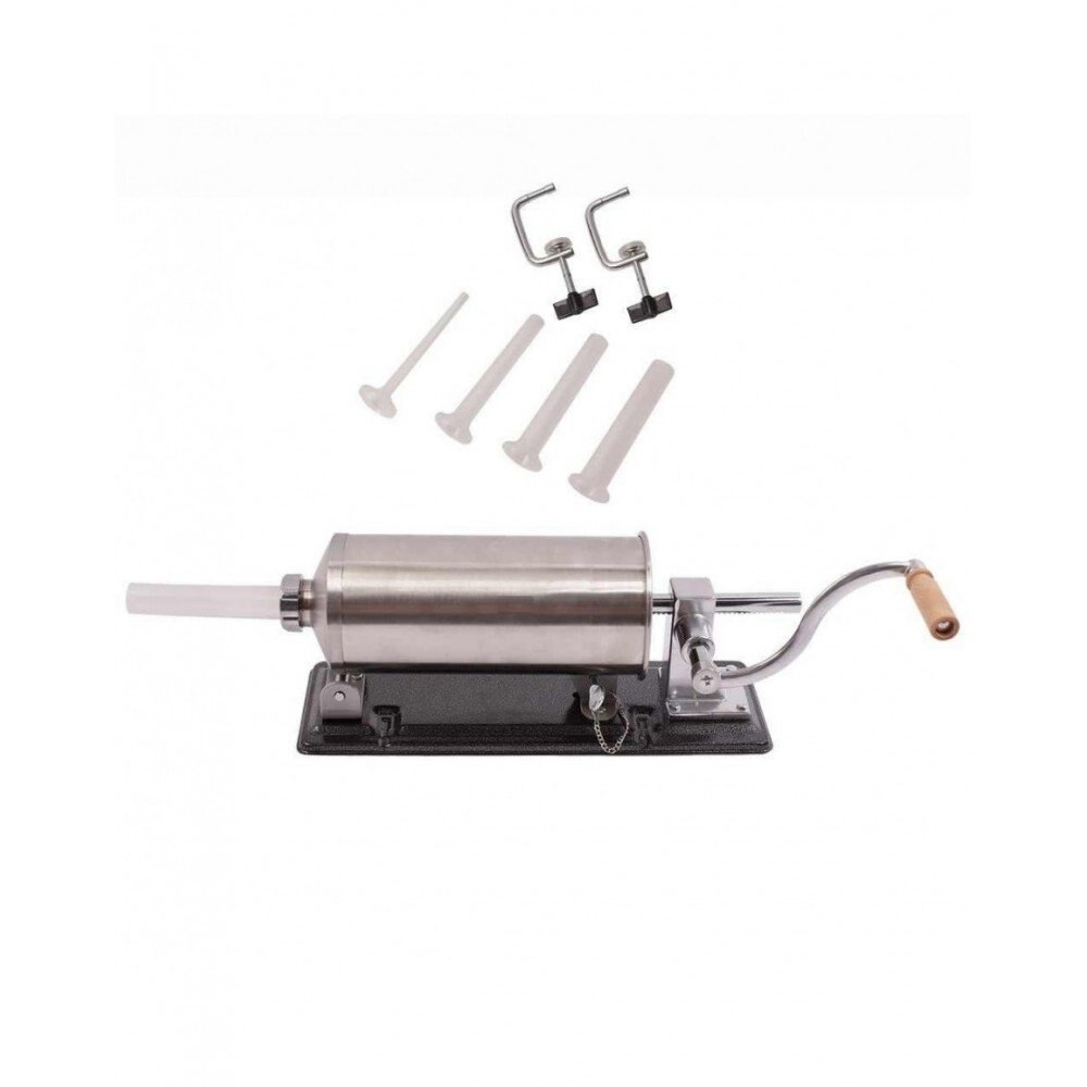 Masina manuala de facut carnati orizontala Vanessa, inox , 4kg, 5 palnii incluse