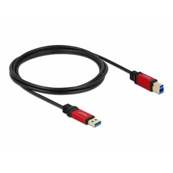 Cablu DelockUSB 3.0 Type-A tata > USB 3.0 Type-B tata 2 m Premiu Cablu DelockUSB 3.0 Type-A tata > USB 3.0 Type-B tata 2 m Premiu