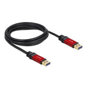 Cablu Delock USB 3.0 Type-A tata > USB 3.0 Type-A tata 2 m Premiu Cablu Delock USB 3.0 Type-A tata > USB 3.0 Type-A tata 2 m Premiu