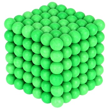 Joc cu 216 Bile Magnetice NeoCube tip Puzzle Antistres, Diametru 5 mm, Culoare Verde Fluorescent Joc cu 216 Bile Magnetice NeoCube tip Puzzle Antistres, Diametru 5 mm, Culoare Verde Fluorescent