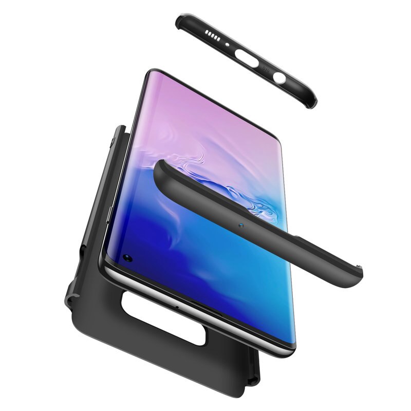 Husa Pentru Samsung Galaxy S10e, GKK 360 Grade si Folie Ecran, Negru