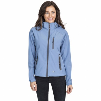 Jacheta softshell pentru dama Trespass, Bella II, Poliester, L, Albastru Jacheta softshell pentru dama Trespass, Bella II, Poliester, L, Albastru