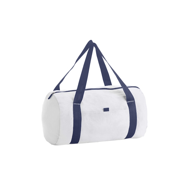 Спортна чанта Tribeca, Sols, Cotton, 45x25 см, 22 L, Бяло/Синьо