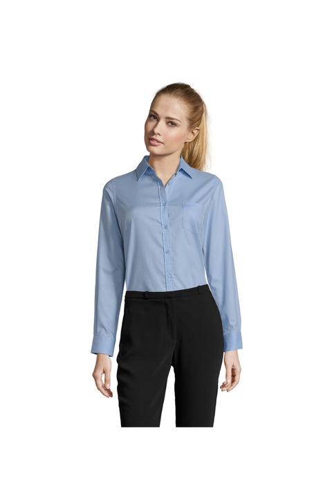 Camasa femei, Business Women, Bumbac, Albastru, Albastru