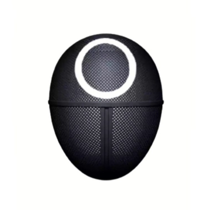 Маска Squid Game, Squid Game, кръгла форма, черна