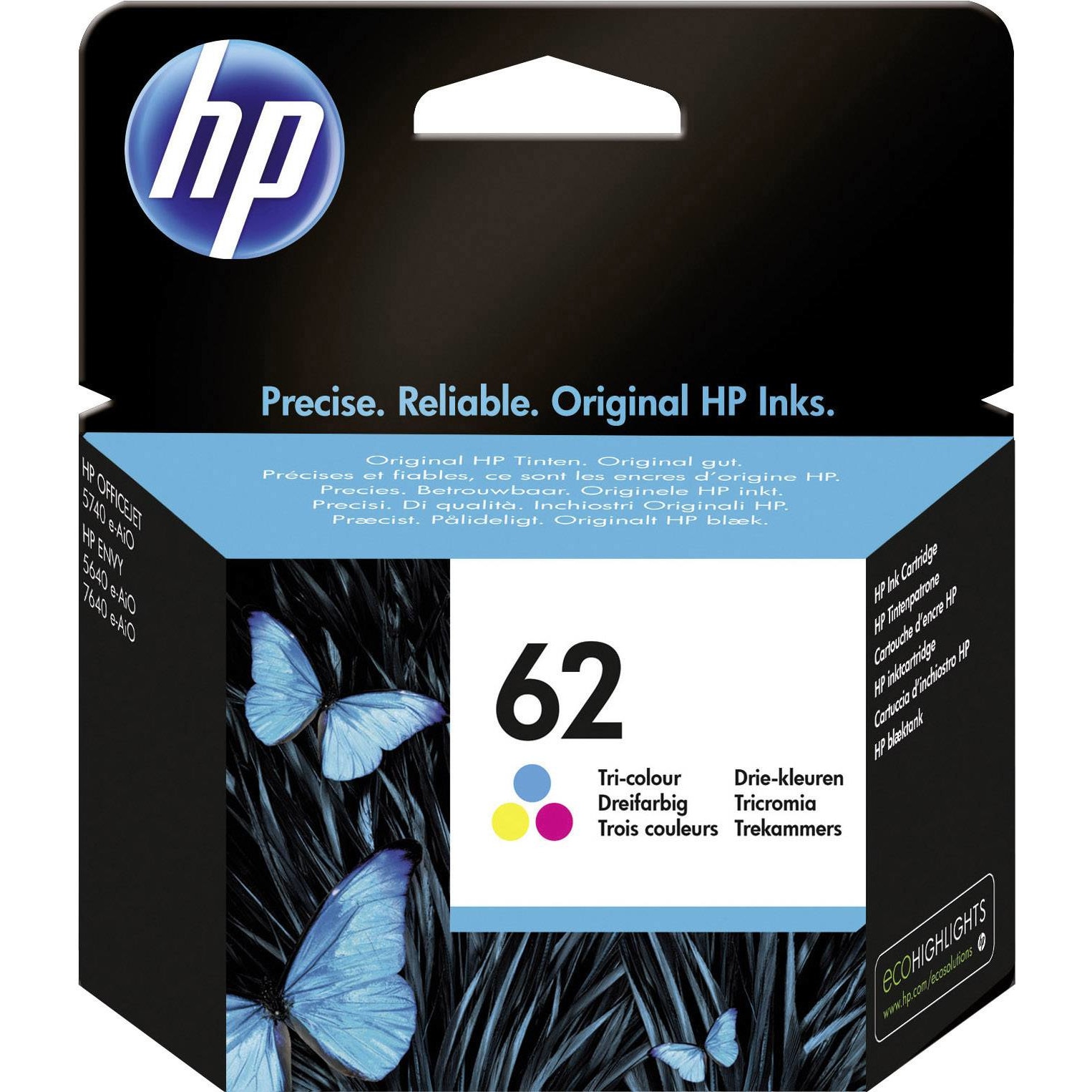 Cartus inkjet HP 62 Tri-color C2P06AE pentru OfficeJet Mobile 200 / OfficeJet Mobile 252 , 165 pagini , OEM C2P06AE