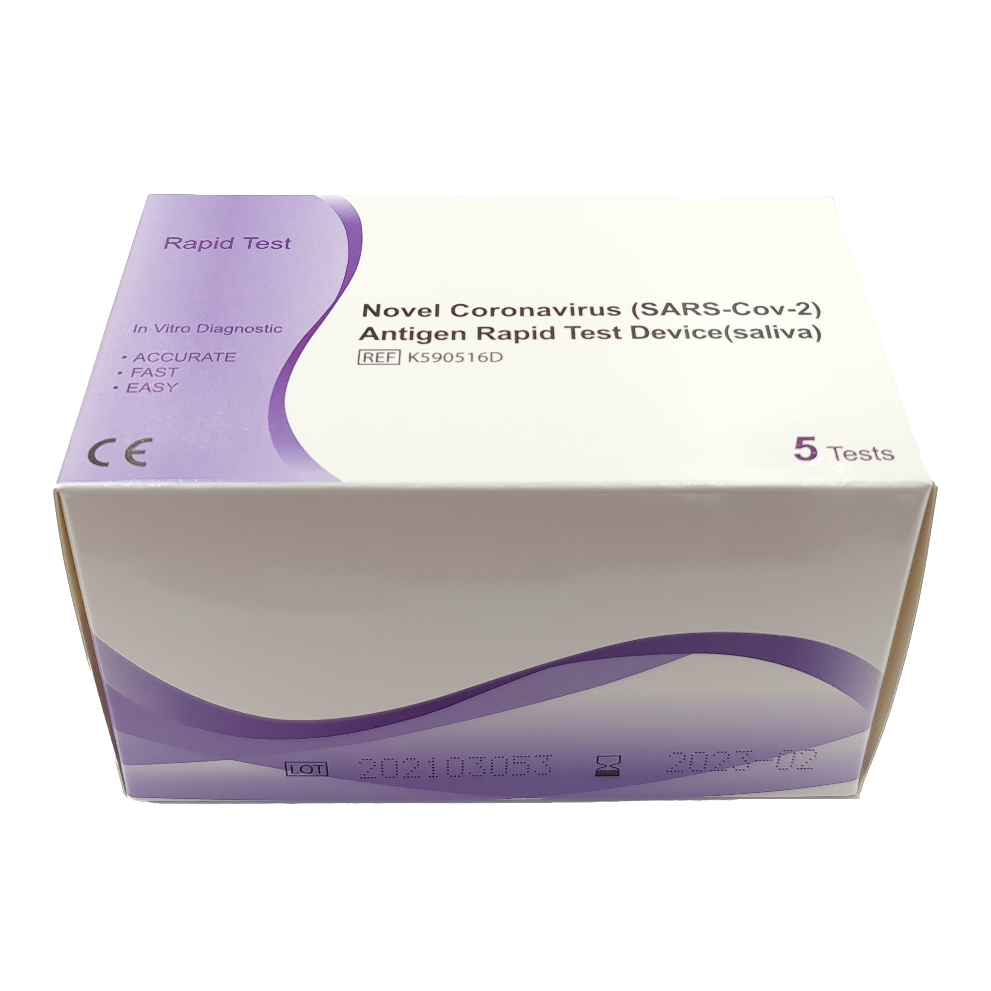 Set 5 Teste Rapide Saliva Covid-19 Antigen OEM, pentru uz profesional