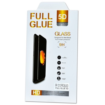 Folie de protectie pentru Apple iPhone 13 Pro si iPhone 13 din sticla securizata tempered glass rezistenta 9H oleofoba anti zgarieturi anti crapare Full Glue 5D Folie de protectie pentru Apple iPhone 13 Pro si iPhone 13 din sticla securizata tempered glass rezistenta 9H oleofoba anti zgarieturi anti crapare Full Glue 5D