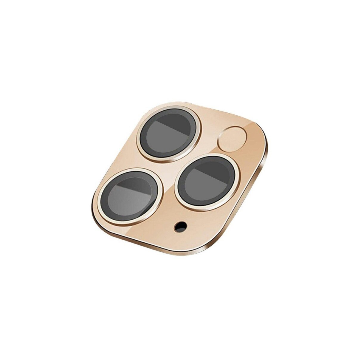 Folie pentru camera iPhone 11 Pro Max, sticla securizata, 9H, Auriu