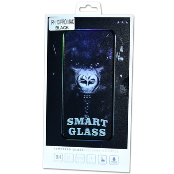 Folie de protectie acoperire 100% pentru Apple iPhone 13 Pro MAX din sticla securizata tempered glass rezistenta 9H oleofoba anti zgarieturi anti crapare Smart Glass Folie de protectie acoperire 100% pentru Apple iPhone 13 Pro MAX din sticla securizata tempered glass rezistenta 9H oleofoba anti zgarieturi anti crapare Smart Glass