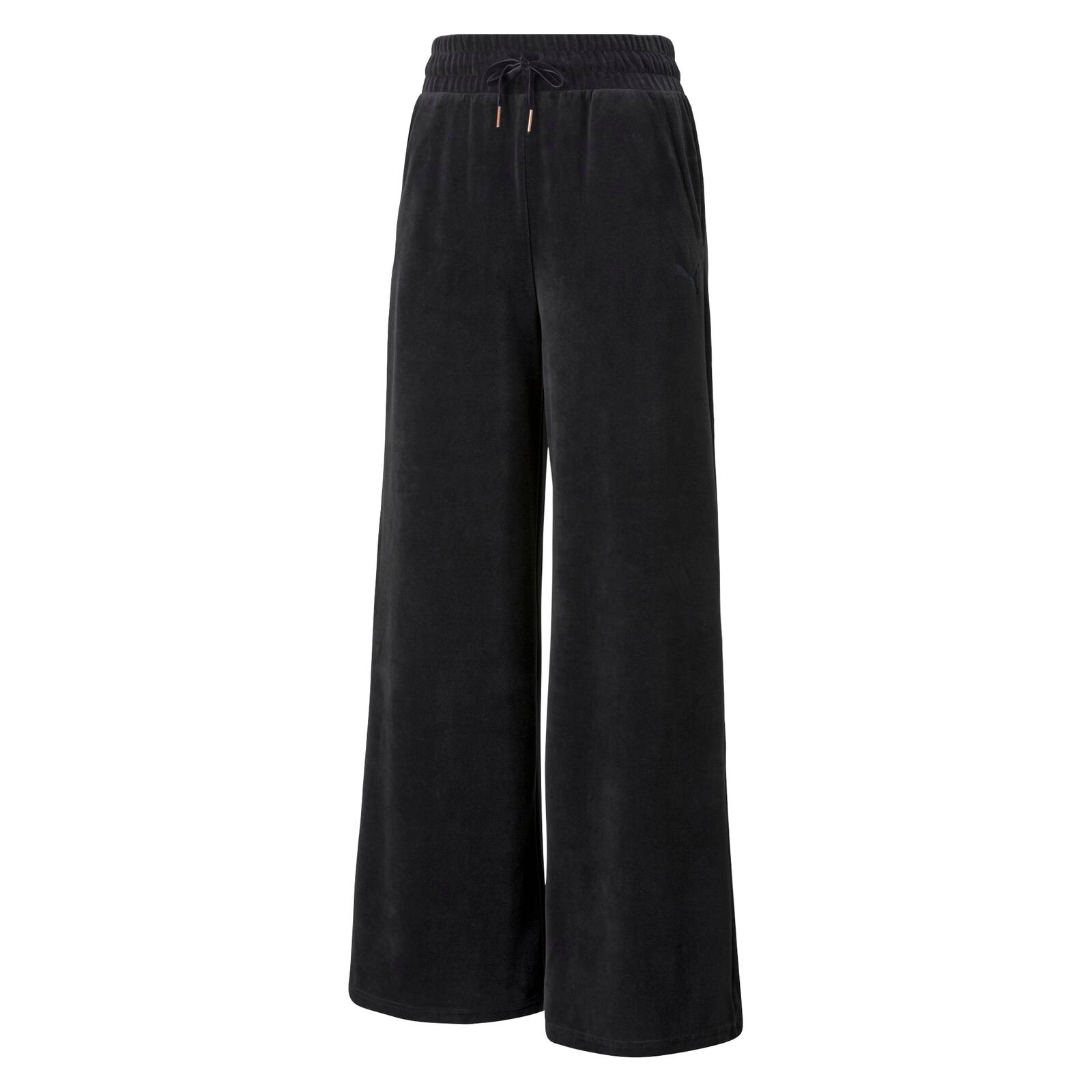 Pantaloni trening Puma Her Velour Wide Pants 58952601 Femei Negru XS