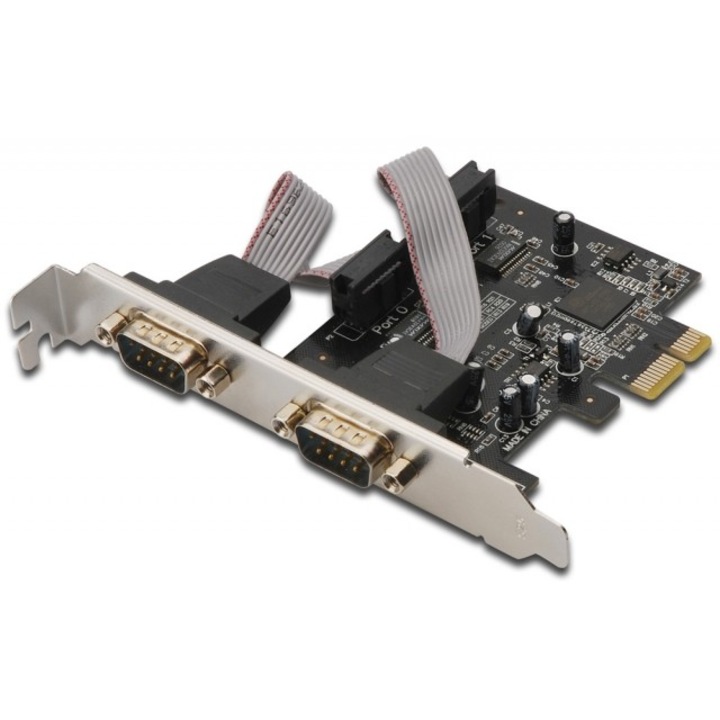 Карта PCI EXPRESS Serial, 2 порта, Digitus