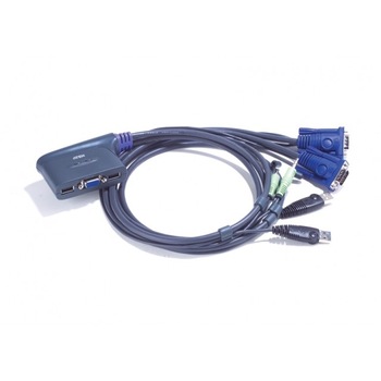 Distribuitor KVM USB 1/2 cu cabluri incluse, ATEN Distribuitor KVM USB 1/2 cu cabluri incluse, ATEN