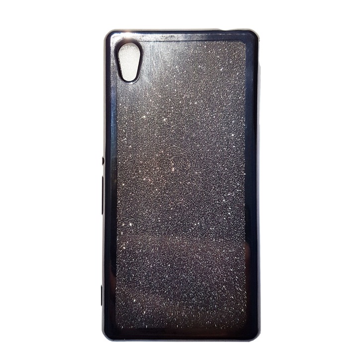 Капак "Bling Case Glitter" за Sony Xperia M4 аква черен