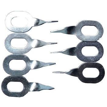 Set 100 saibe ovale rasucite pentru tras tabla, Hilmann Set 100 saibe ovale rasucite pentru tras tabla, Hilmann