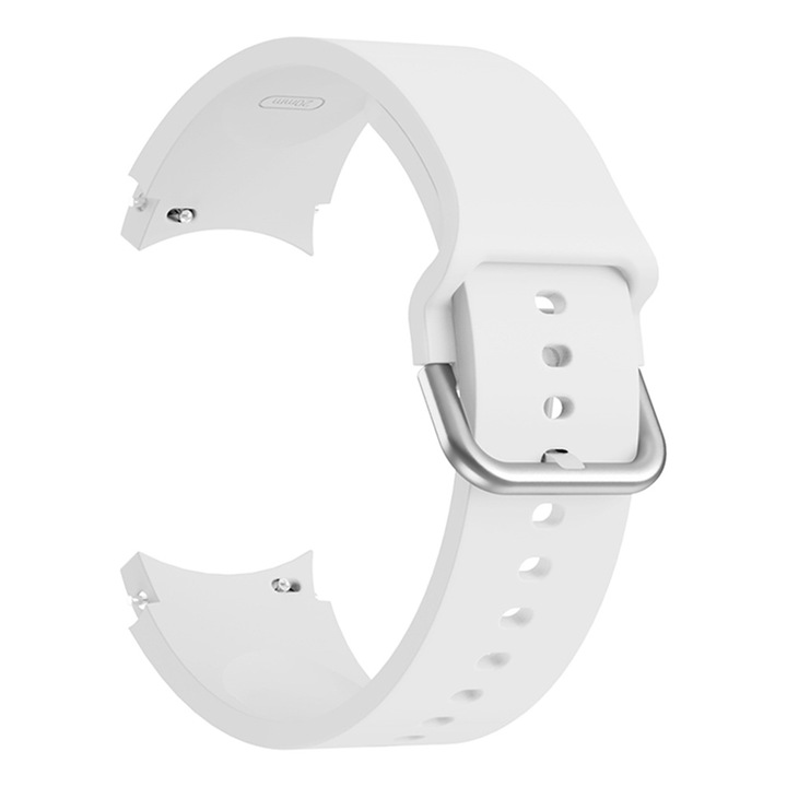 MTP szíj, szilikon, Galaxy Watch 4 kompatibilis, 40 mm, fehér