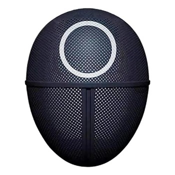 Masca Squid Game, model Cerc, cosplay, Negru Alb, REG-BBL3426 Masca Squid Game, model Cerc, cosplay, Negru Alb, REG-BBL3426