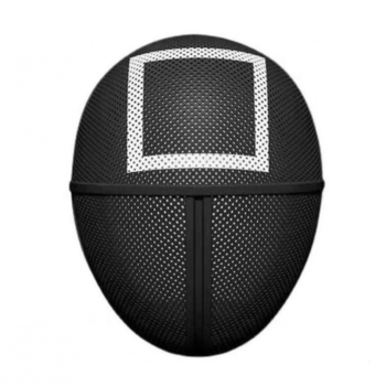 Masca Squid Game, model Patrat, cosplay, Negru Alb, REG-BBL3427 Masca Squid Game, model Patrat, cosplay, Negru Alb, REG-BBL3427