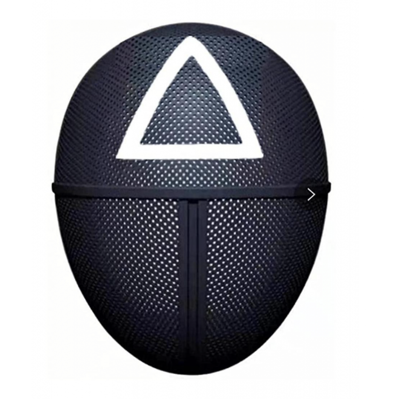 Masca Squid Game, model Triunghi, cosplay, Negru Alb, REG-BBL3425