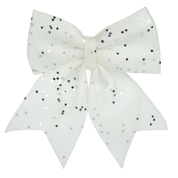 Funda decorativa pentru brad de Craciun, Marbest Grand Shop, alb, 24 cm