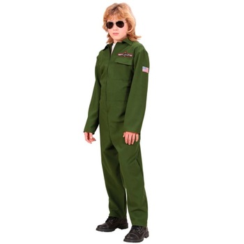 Costum pilot avion Jet Fighter copii 130 cm 6-7 ani Costum pilot avion Jet Fighter copii 130 cm 6-7 ani