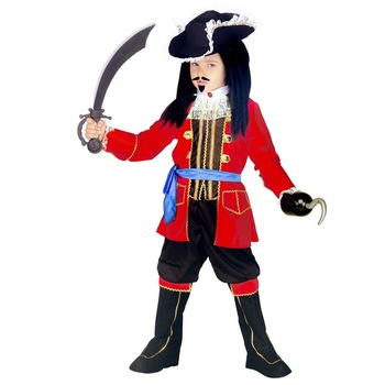 Costum carnaval pirat Capitanul Hook copii 130 cm 6-7 ani Costum carnaval pirat Capitanul Hook copii 130 cm 6-7 ani