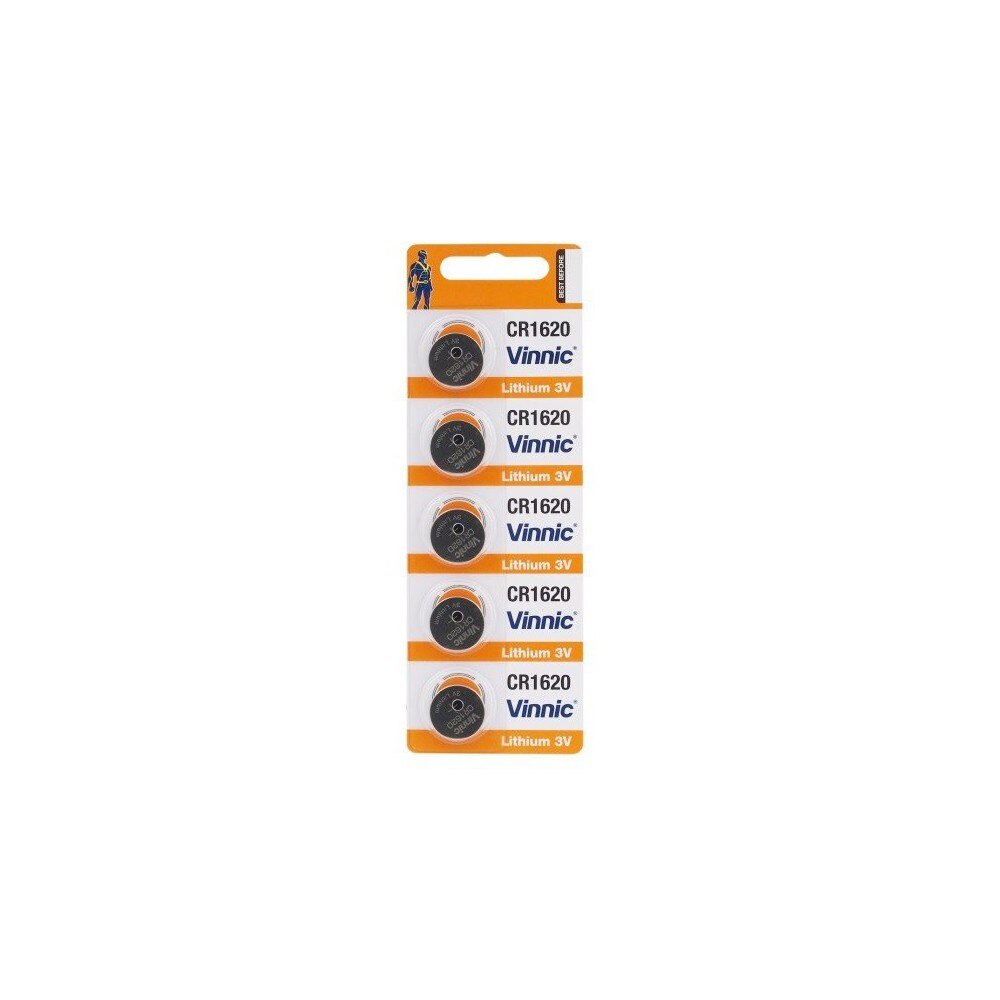 Set 5 bucati baterie plata litiu Vinnic cr1620 3v 1x Blister