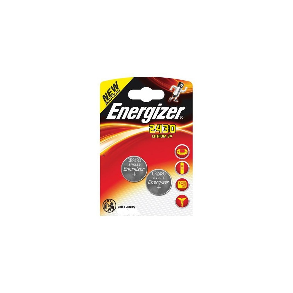 Set 2 bucati baterie plata litiu Energizer cr2430 3v 1x Blister