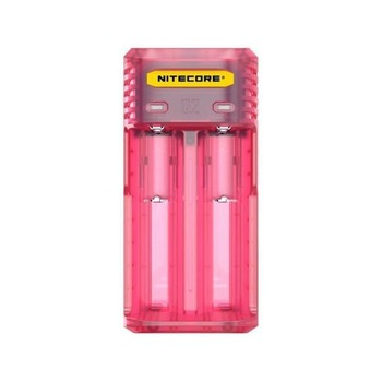 Incarcator rapid cu 2 canale Nitecore q2 2a pentru imr li-ion roz Incarcator rapid cu 2 canale Nitecore q2 2a pentru imr li-ion roz