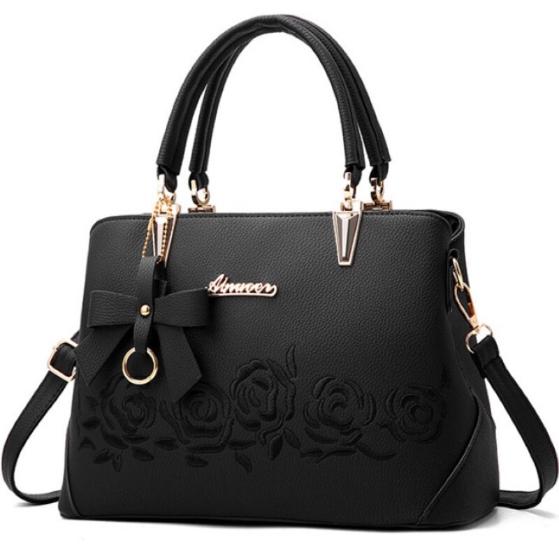 Geanta dama, JERMYN'S Fiona, piele, negru