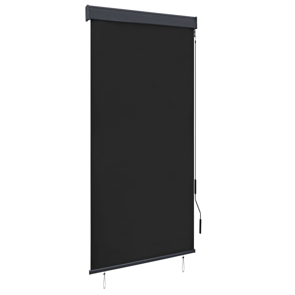 Jaluzea rulou de exterior, vidaXL, Tesatura, 100 x 250 cm, Gri antracit