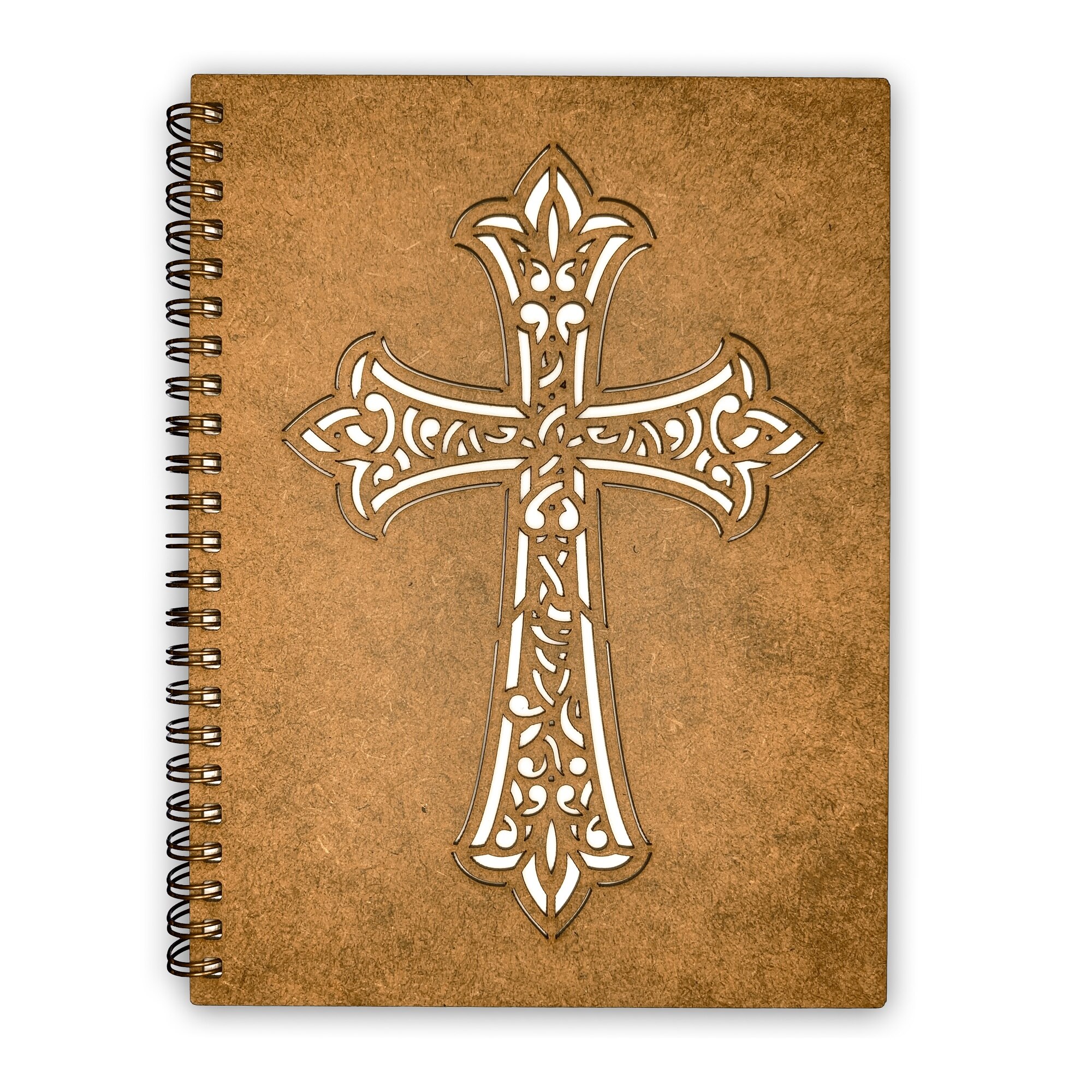 Agenda Lemn Decupata A5 80 file - Cruce de Ierusalim